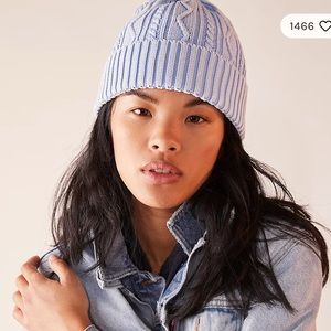 Free People stormi cable knit beanie